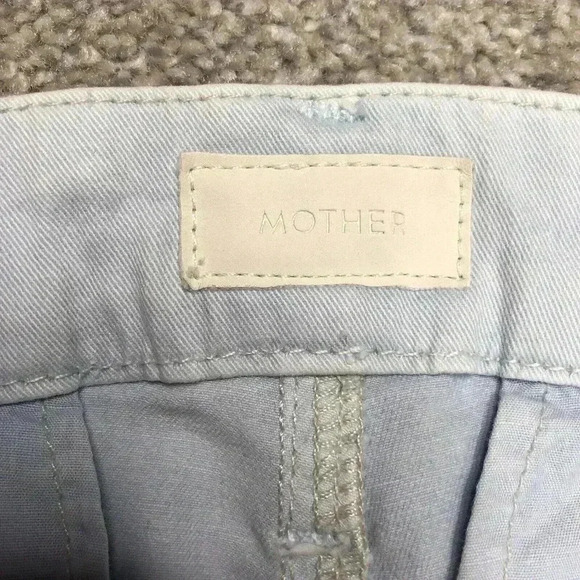 Mother Chino Pants Sz 26 The Shaker Prep Fray Blue Red Stripe - Picture 7 of 16